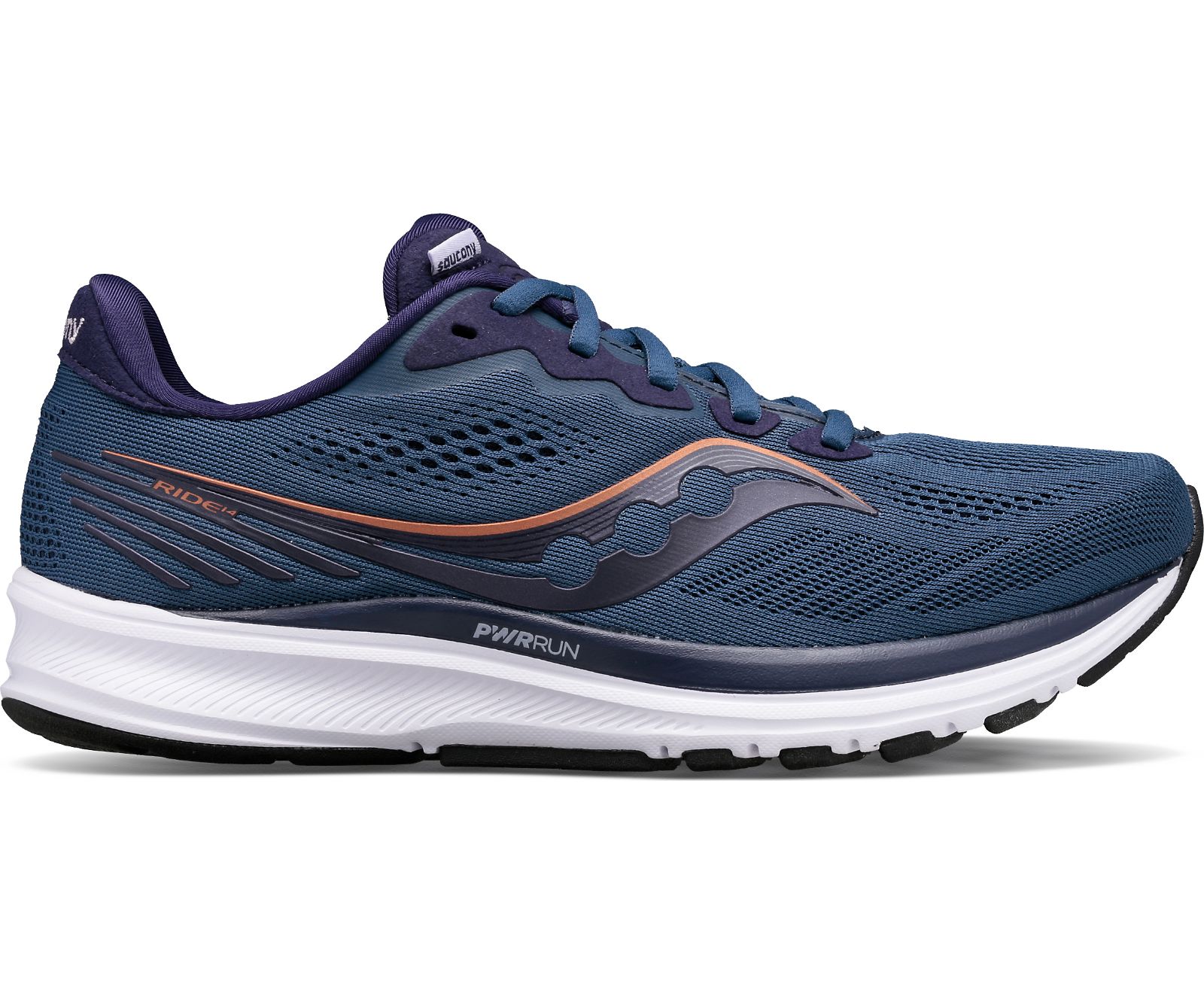 Women\'s Saucony Ride 14 Running Shoes Navy | Singapore 193AHKP